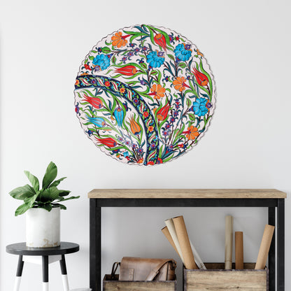 Ceramic Decorative Plate, Tulip Harmony Decorative Plate