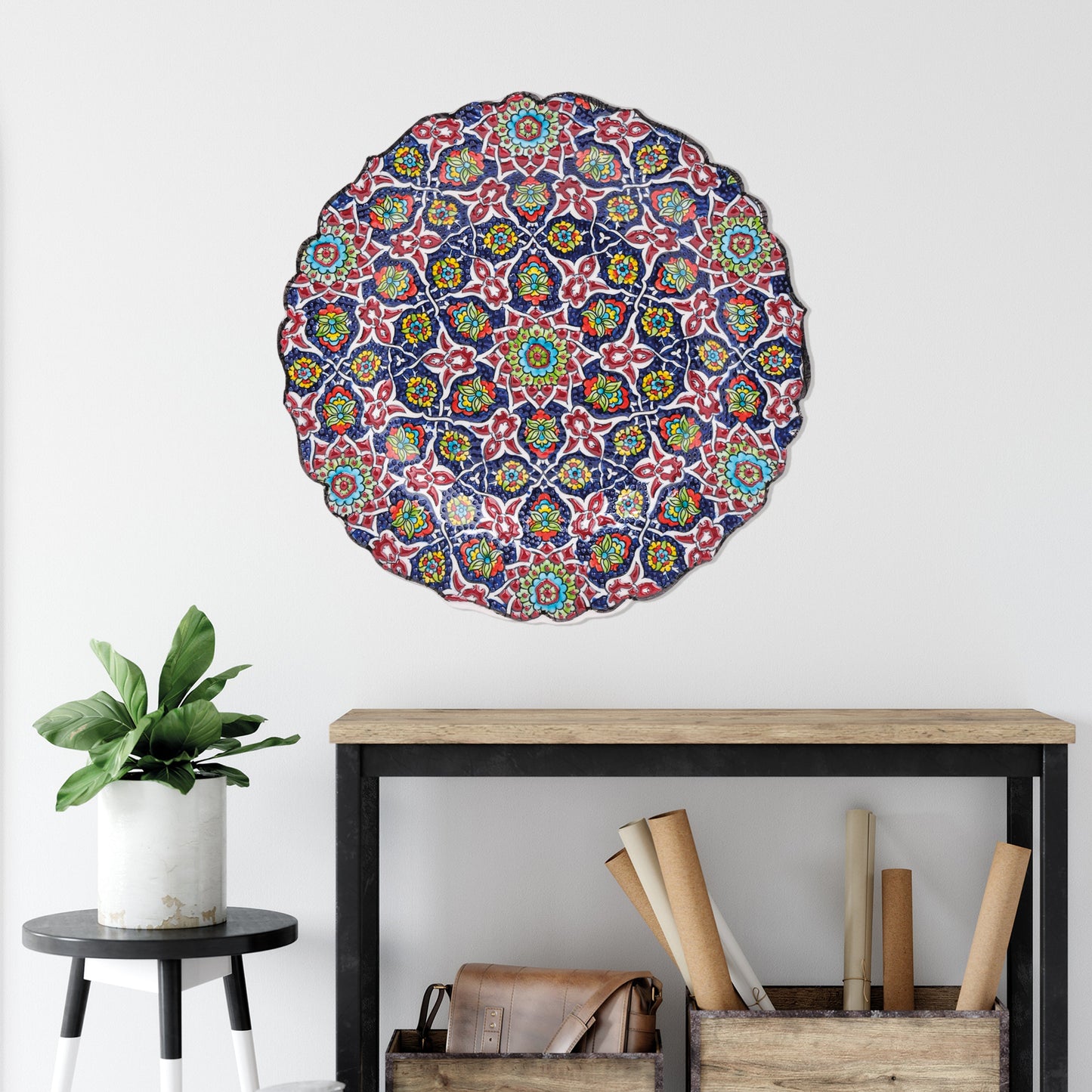 Ceramic Decorative Plate, Royal Mosaic Decorative Plate