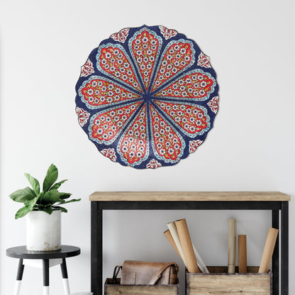 Ceramic Decorative Plate, Blossom Radiance Decorative Plate