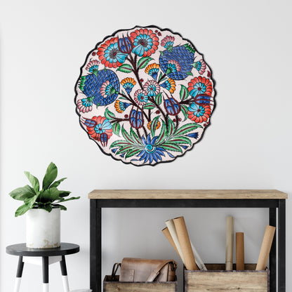 Ceramic Decorative Plate, Sultan's Bloom Decorative Plate