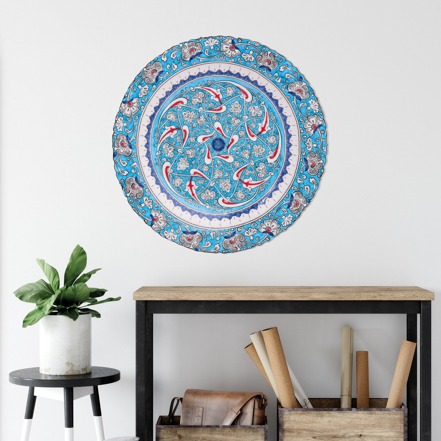 Ceramic Decorative Plate, Celestial Harmony Decorative Plate