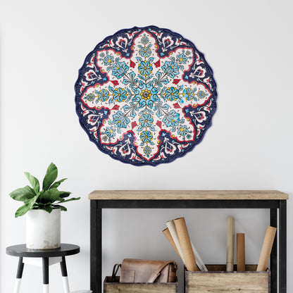 Ceramic Decorative Plate, Eternal Bloom Decorative Plate