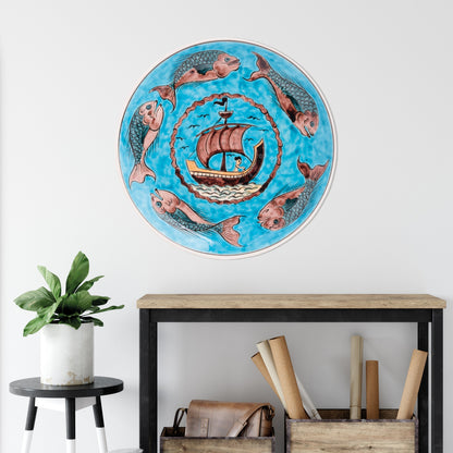 Ceramic Decorative Plate, Mariner's Voyage Decorative Plate