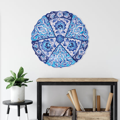 Ceramic Decorative Plate, Azure Elegance Decorative Plate