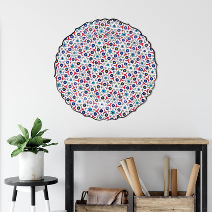 Ceramic Decorative Plate, Blossom Tapestry Decorative Plate