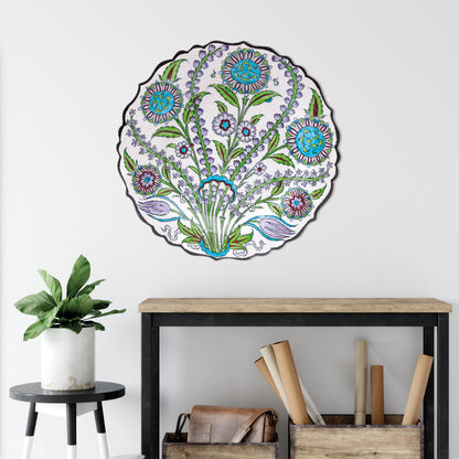 Ceramic Decorative Plate, Botanic Harmony Decorative Plate