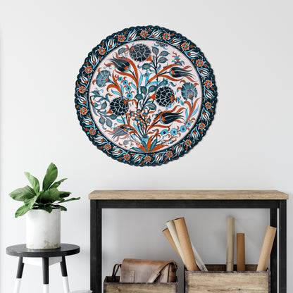 Ceramic Decorative Plate, Sultan's Florals Decorative Plate