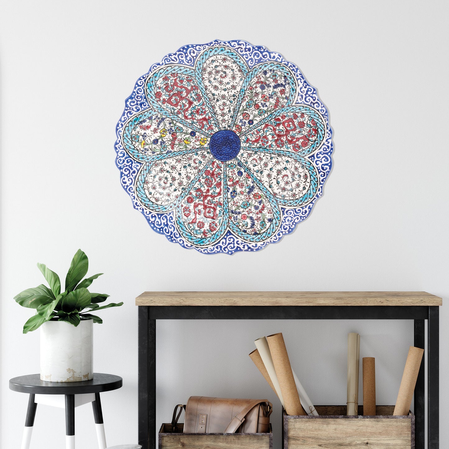 Ceramic Decorative Plate, Petal Harmony Decorative Plate