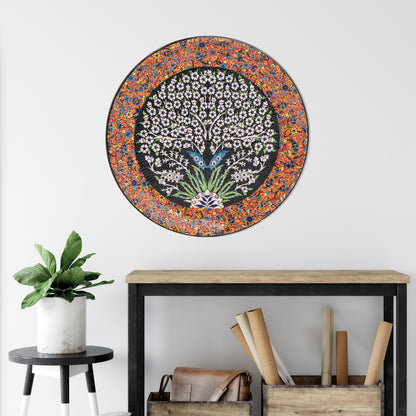 Ceramic Decorative Plate, Eternal Bloom Decorative Plate