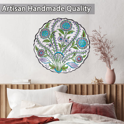 Ceramic Decorative Plate, Botanic Harmony Decorative Plate