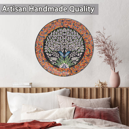 Ceramic Decorative Plate, Eternal Bloom Decorative Plate