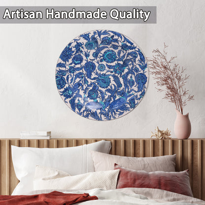 Ceramic Decorative Plate, Celestial Wildlife Decorative Plate