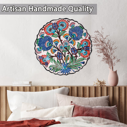 Ceramic Decorative Plate, Sultan's Bloom Decorative Plate