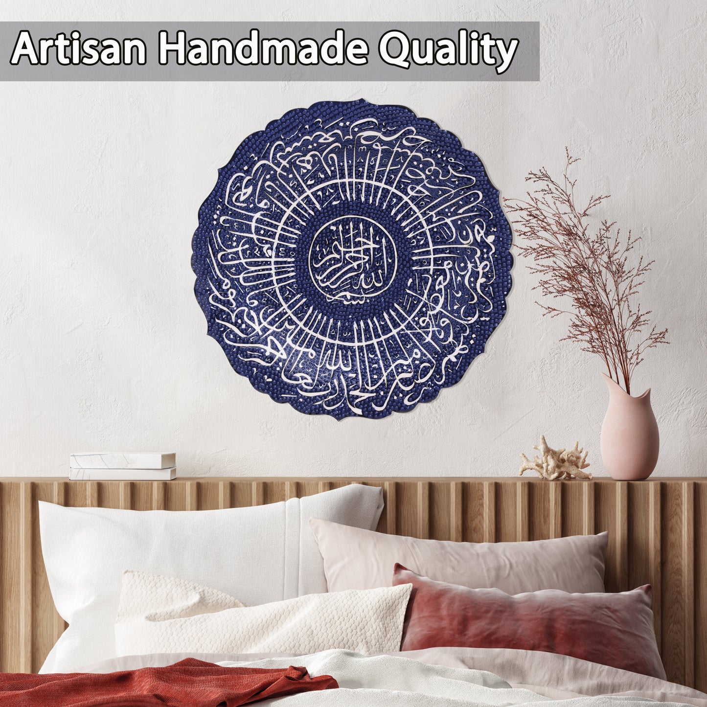 Ceramic Decorative Plate, Celestial Script Decorative Plate