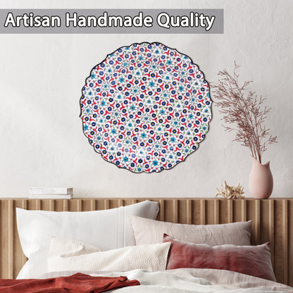 Ceramic Decorative Plate, Blossom Tapestry Decorative Plate