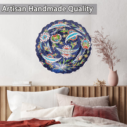 Ceramic Decorative Plate, Starry Garden Decorative Plate