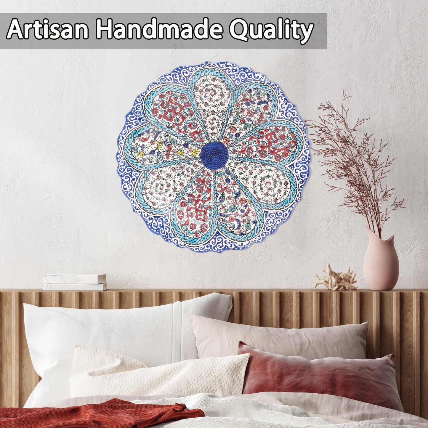 Ceramic Decorative Plate, Petal Harmony Decorative Plate