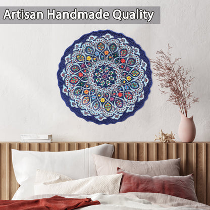 Ceramic Decorative Plate, Paisley Blossom Decorative Plate