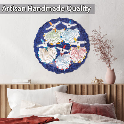 Ceramic Decorative Plate, Sufi Dance Decorative Plate