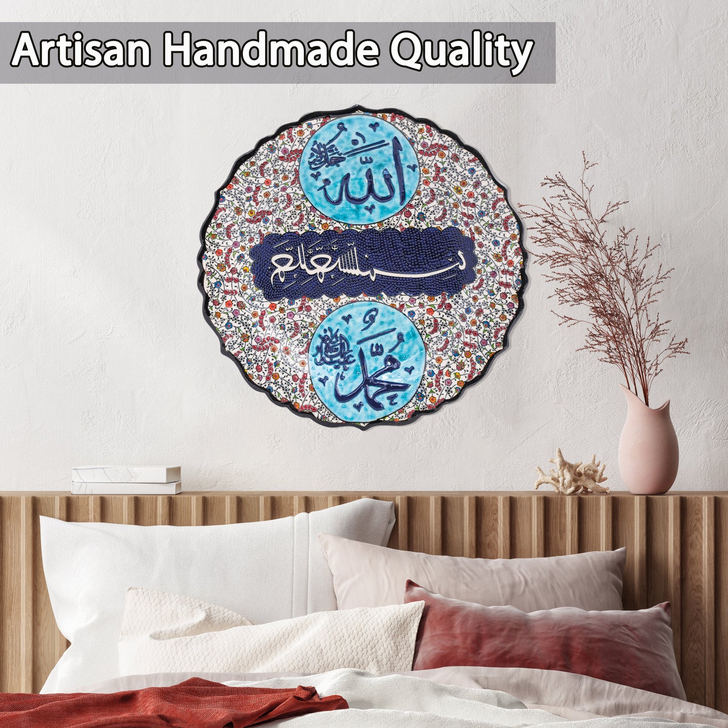 Ceramic Decorative Plate, Divine Elegance Decorative Plate