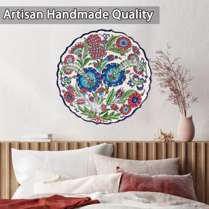 Ceramic Decorative Plate, Sultan's Bloom Decorative Plate