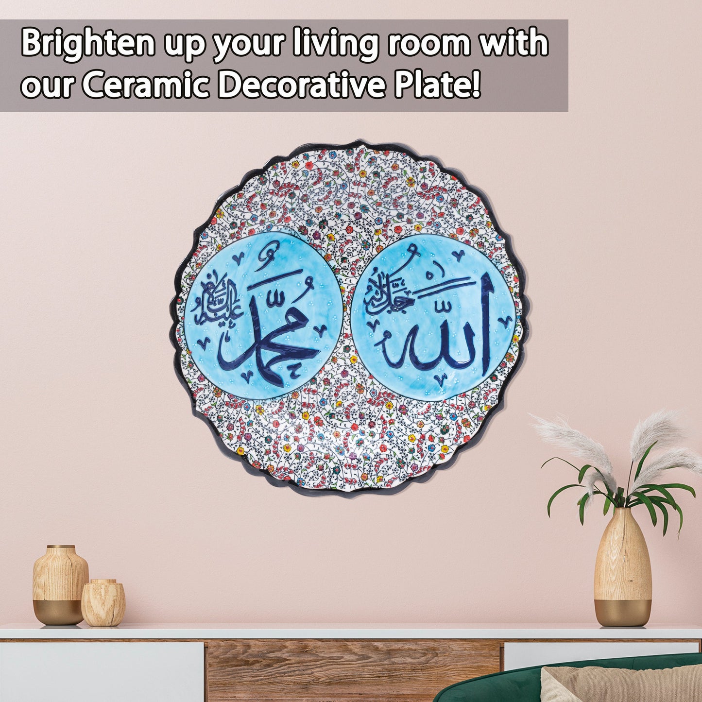 Ceramic Decorative Plate, Sacred Harmony Decorative Plate