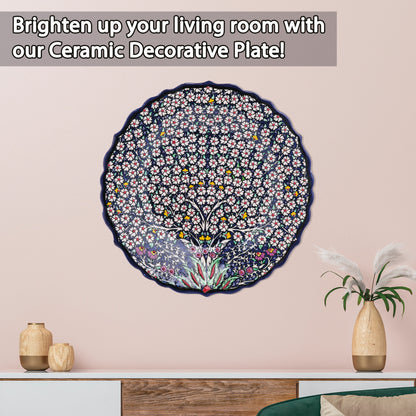 Ceramic Decorative Plate, Blossom Canopy Decorative Plate