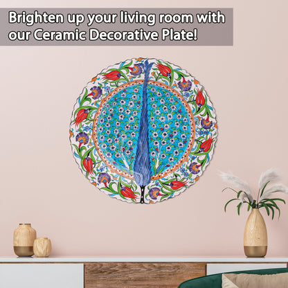 Ceramic Decorative Plate, Cyprus Elegance Decorative Plate
