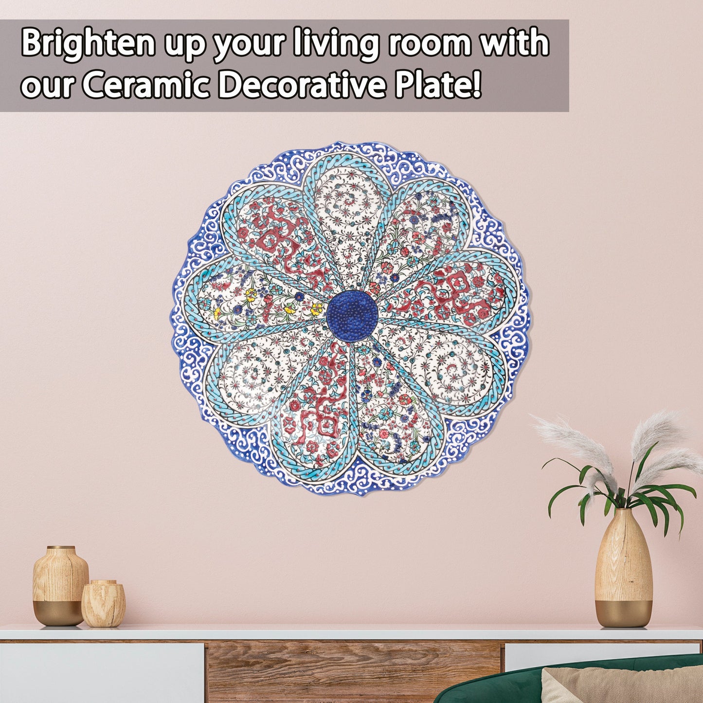 Ceramic Decorative Plate, Petal Harmony Decorative Plate