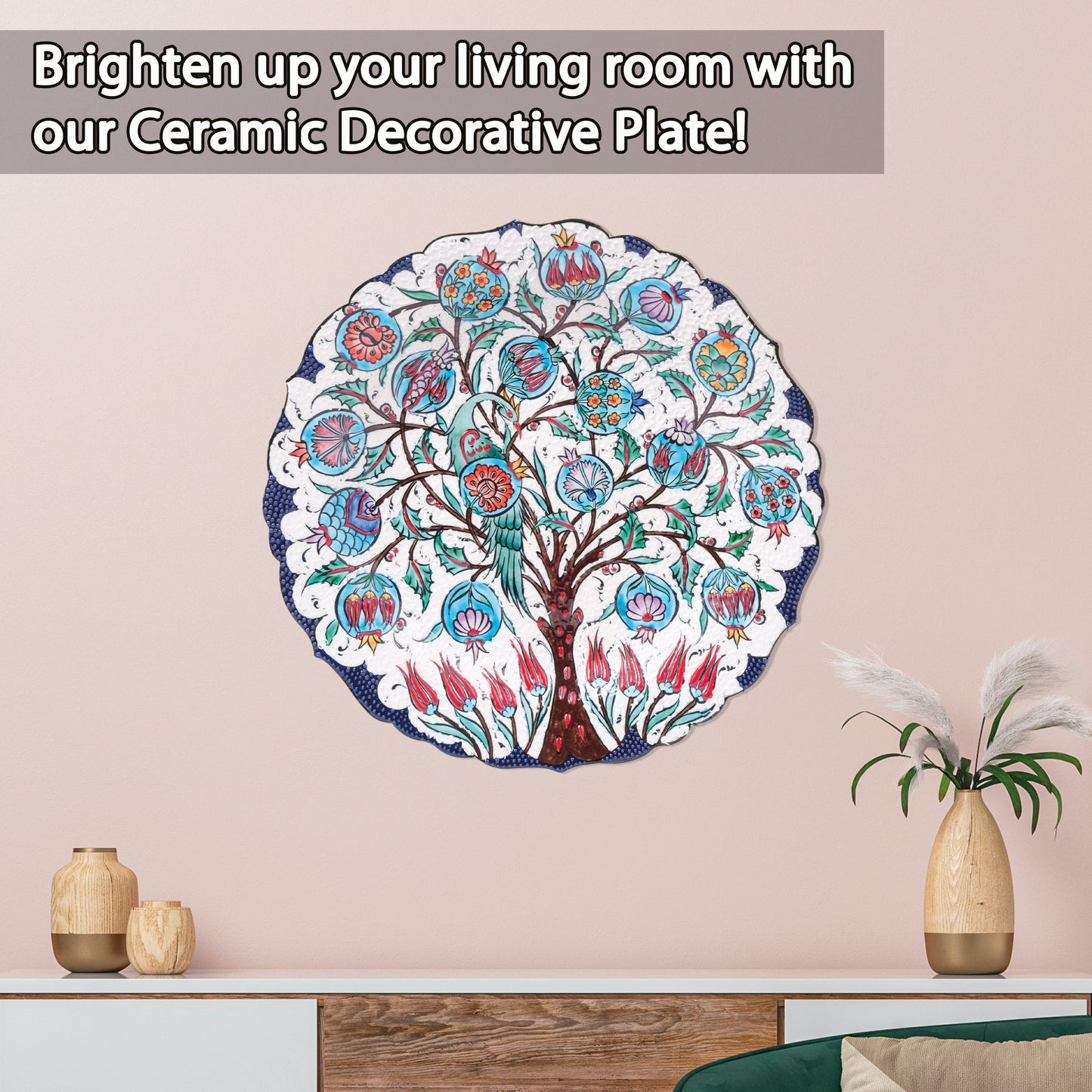 Ceramic Decorative Plate, Eden Harmony Decorative Plate