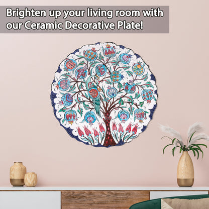 Ceramic Decorative Plate, Eden Harmony Decorative Plate