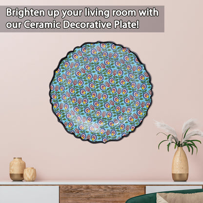 Ceramic Decorative Plate, Garden Bliss Decorative Plate