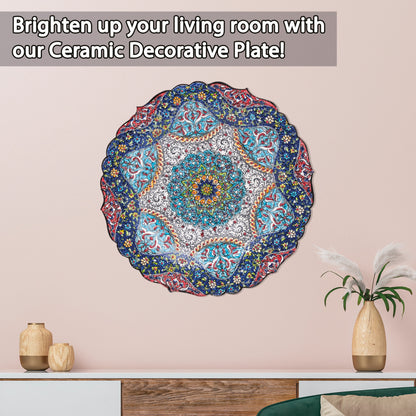 Ceramic Decorative Plate, Celestial Harmony Decorative Plate