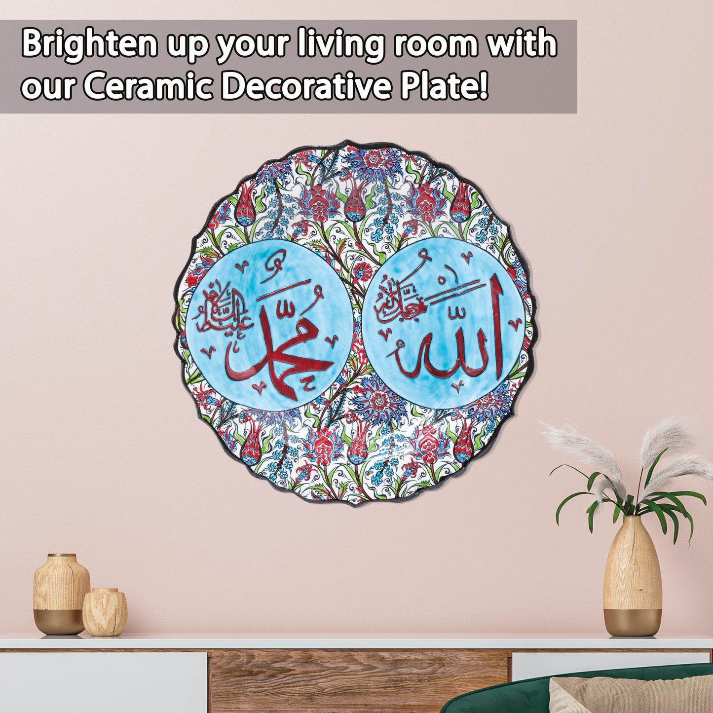 Ceramic Decorative Plate, Divine Harmony Decorative Plate