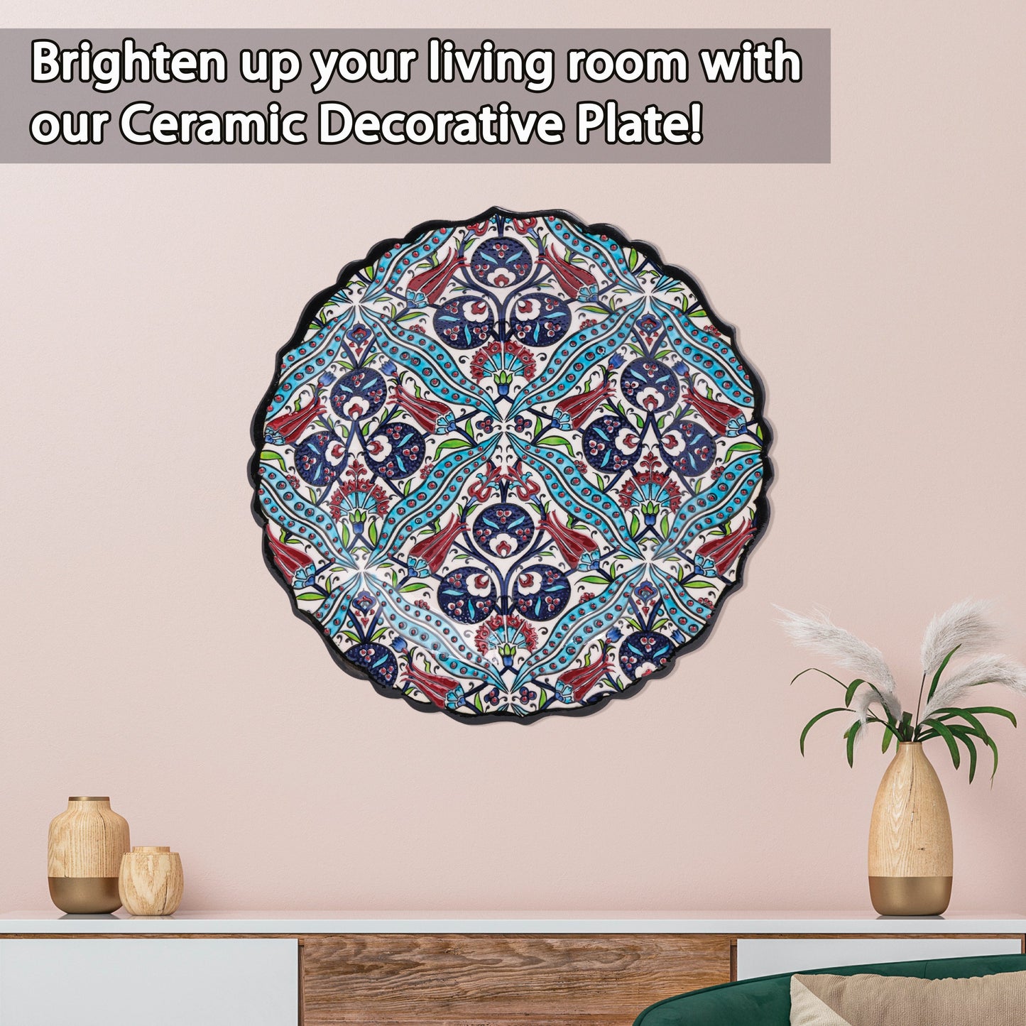 Ceramic Decorative Plate, Eternal Elegance Decorative Plate