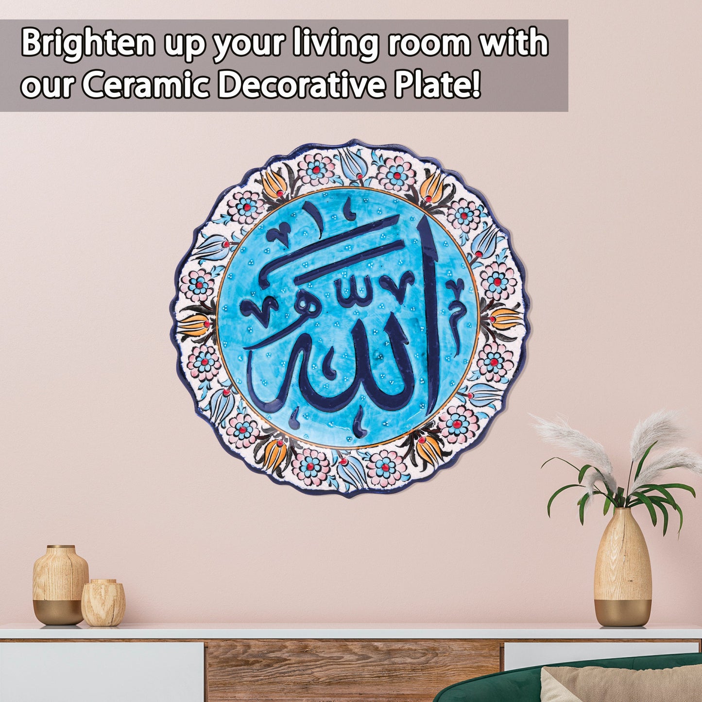 Ceramic Decorative Plate, Divine Serenity Decorative Plate