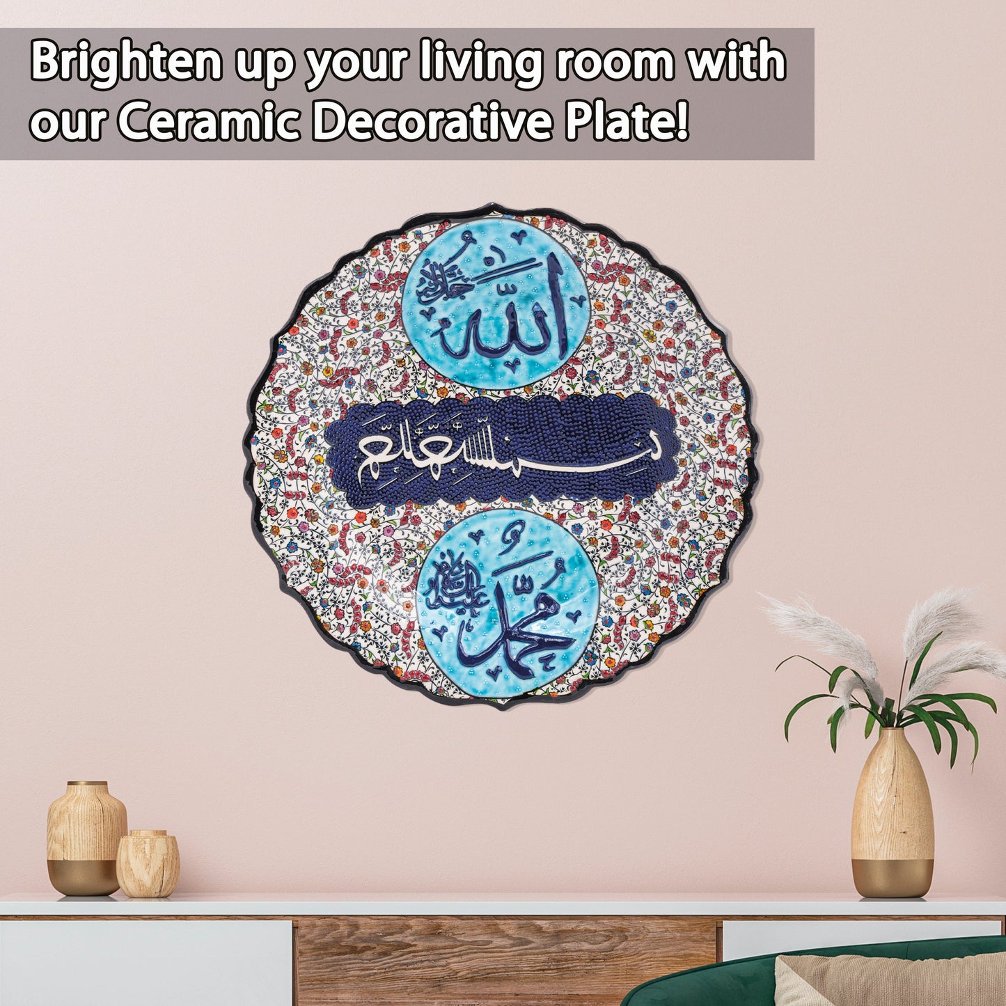 Ceramic Decorative Plate, Divine Elegance Decorative Plate