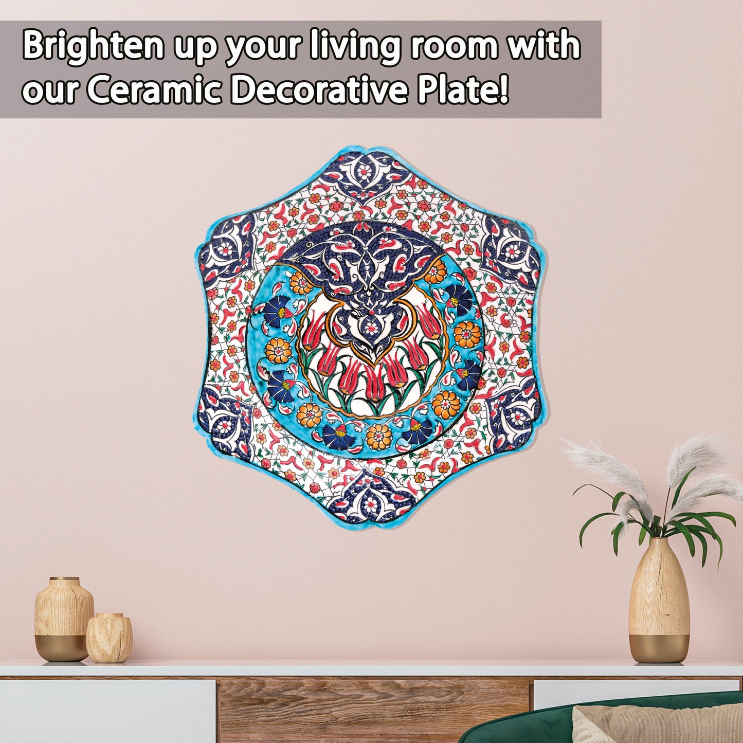 Ceramic Decorative Plate, Tulip Majesty Decorative Plate