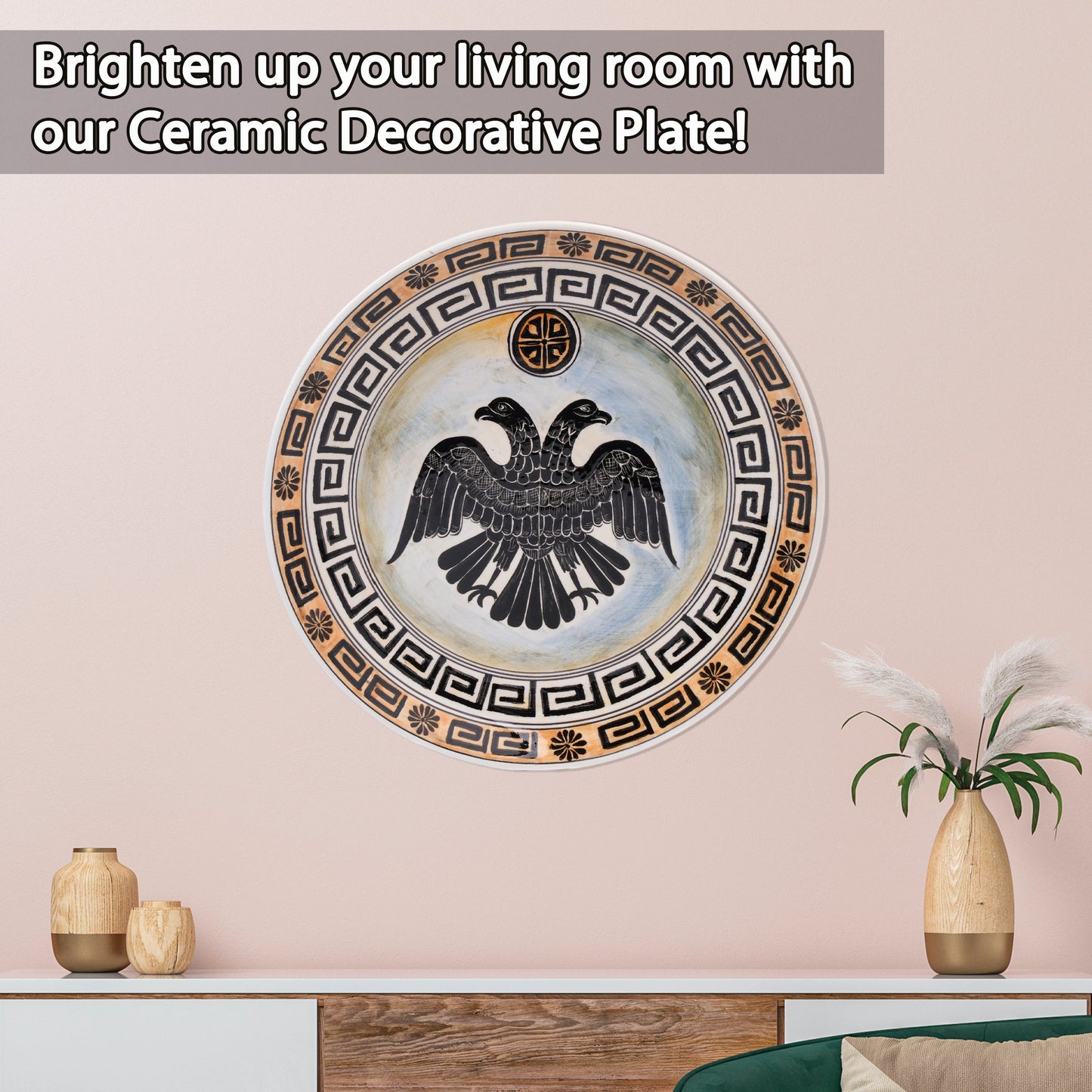 Ceramic Decorative Plate, Imperial Eagle Decorative Plate