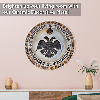 Ceramic Decorative Plate, Imperial Eagle Decorative Plate