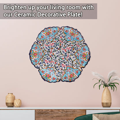 Ceramic Decorative Plate, Imperial Blossom Decorative Plate