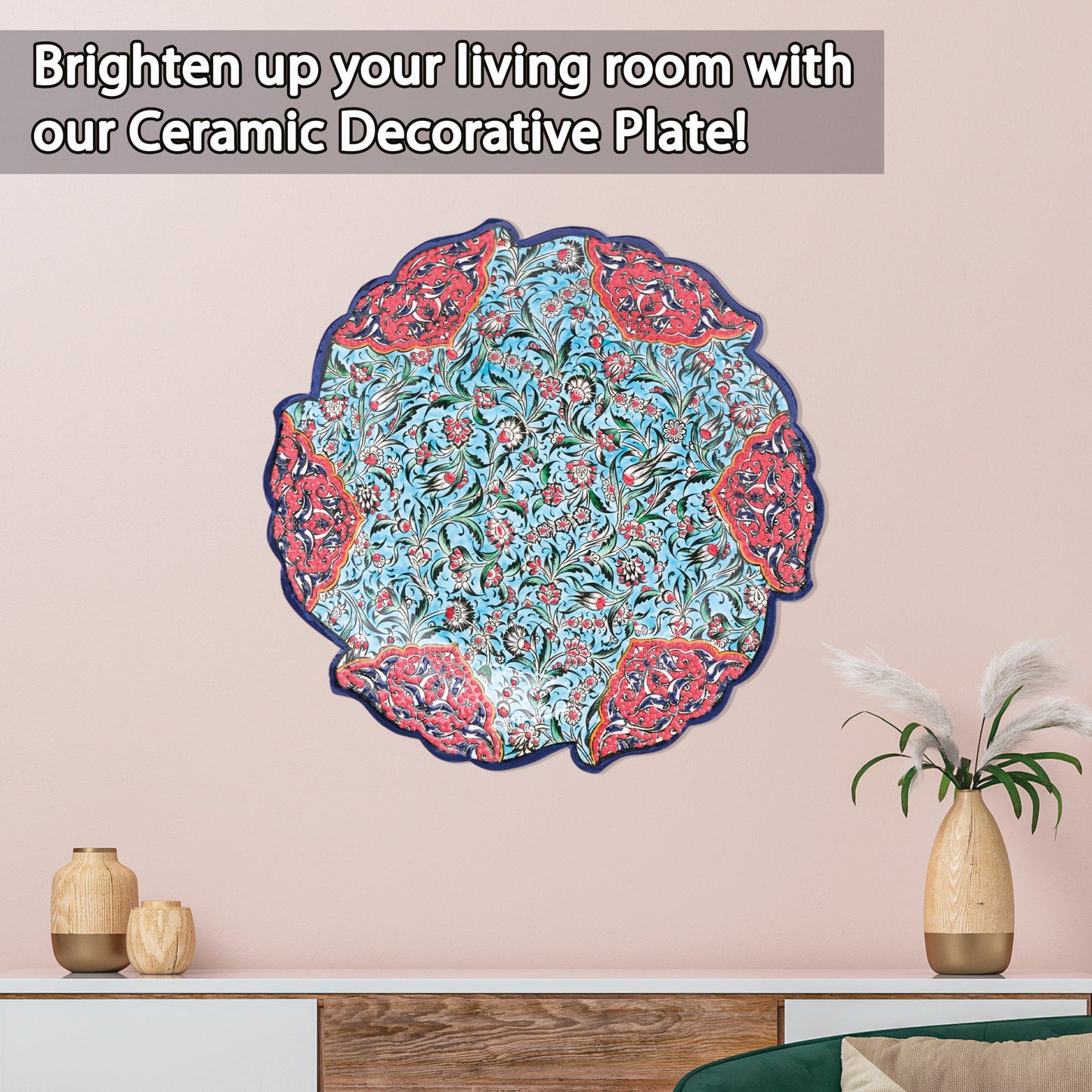 Ceramic Decorative Plate, Sultan's Garden Decorative Plate