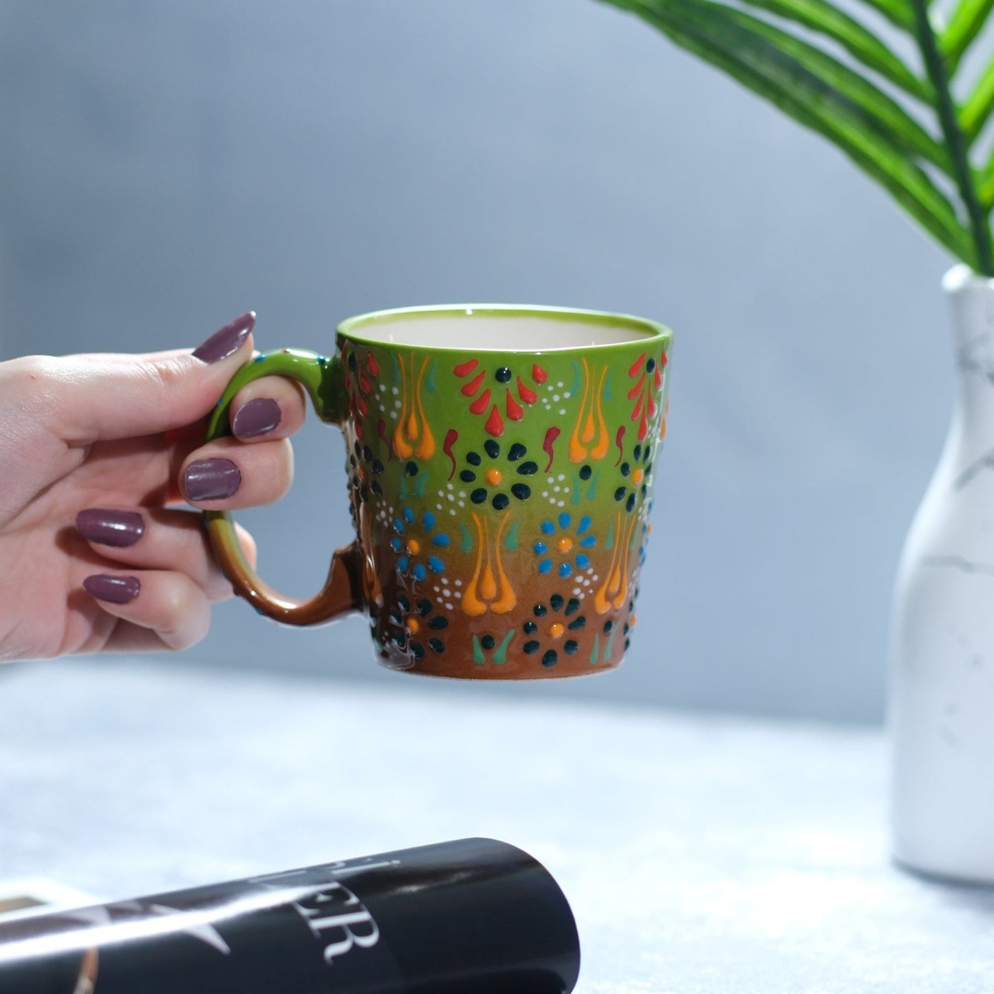 handmade ceramic coffee mug