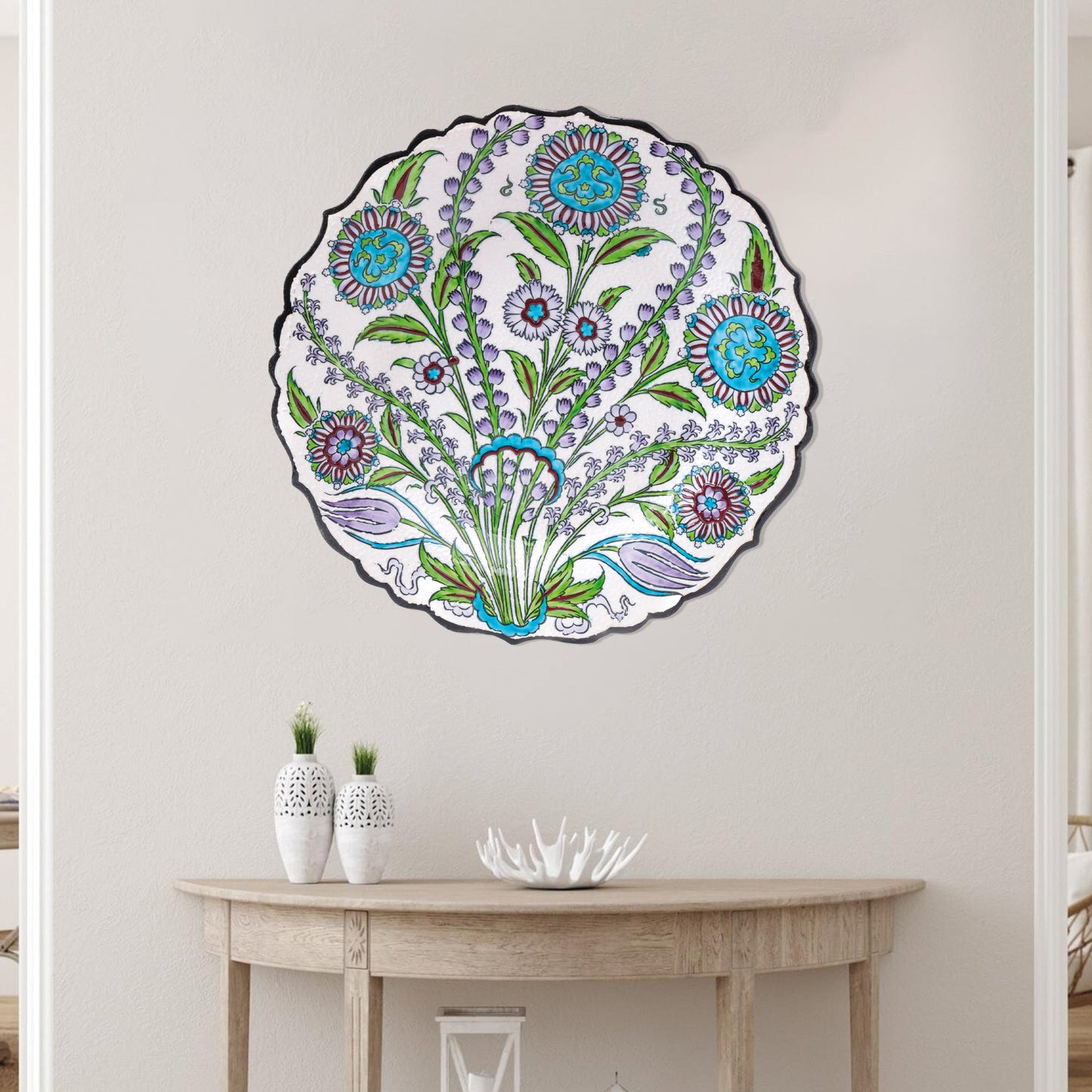 Ceramic Decorative Plate, Botanic Harmony Decorative Plate