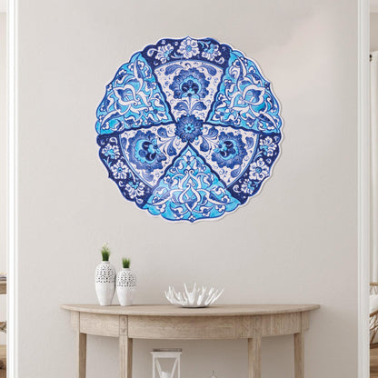 Ceramic Decorative Plate, Azure Elegance Decorative Plate