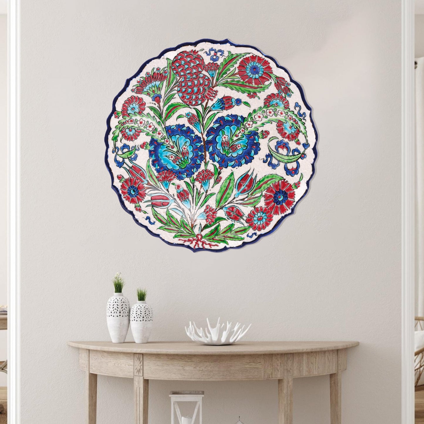 Ceramic Decorative Plate, Sultan's Bloom Decorative Plate