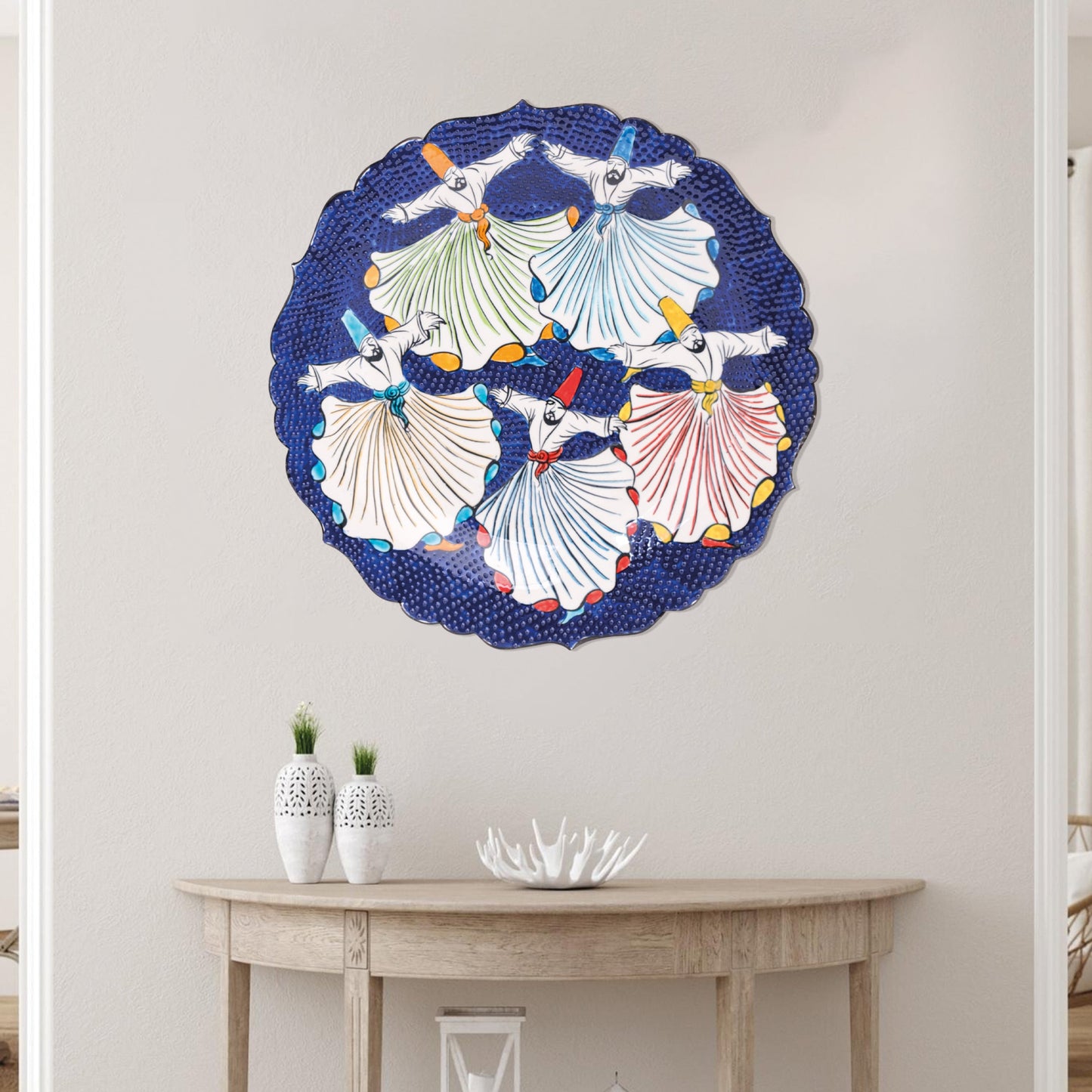 Ceramic Decorative Plate, Sufi Dance Decorative Plate