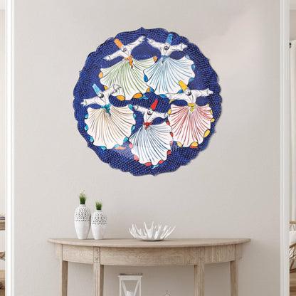 Ceramic Decorative Plate, Sufi Dance Decorative Plate