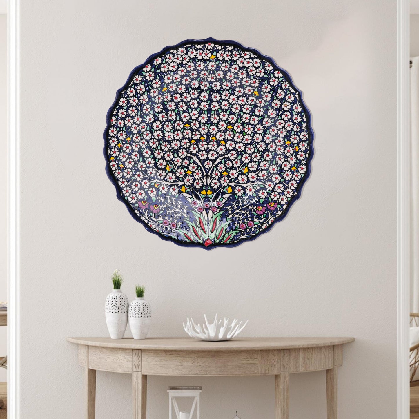 Ceramic Decorative Plate, Blossom Canopy Decorative Plate