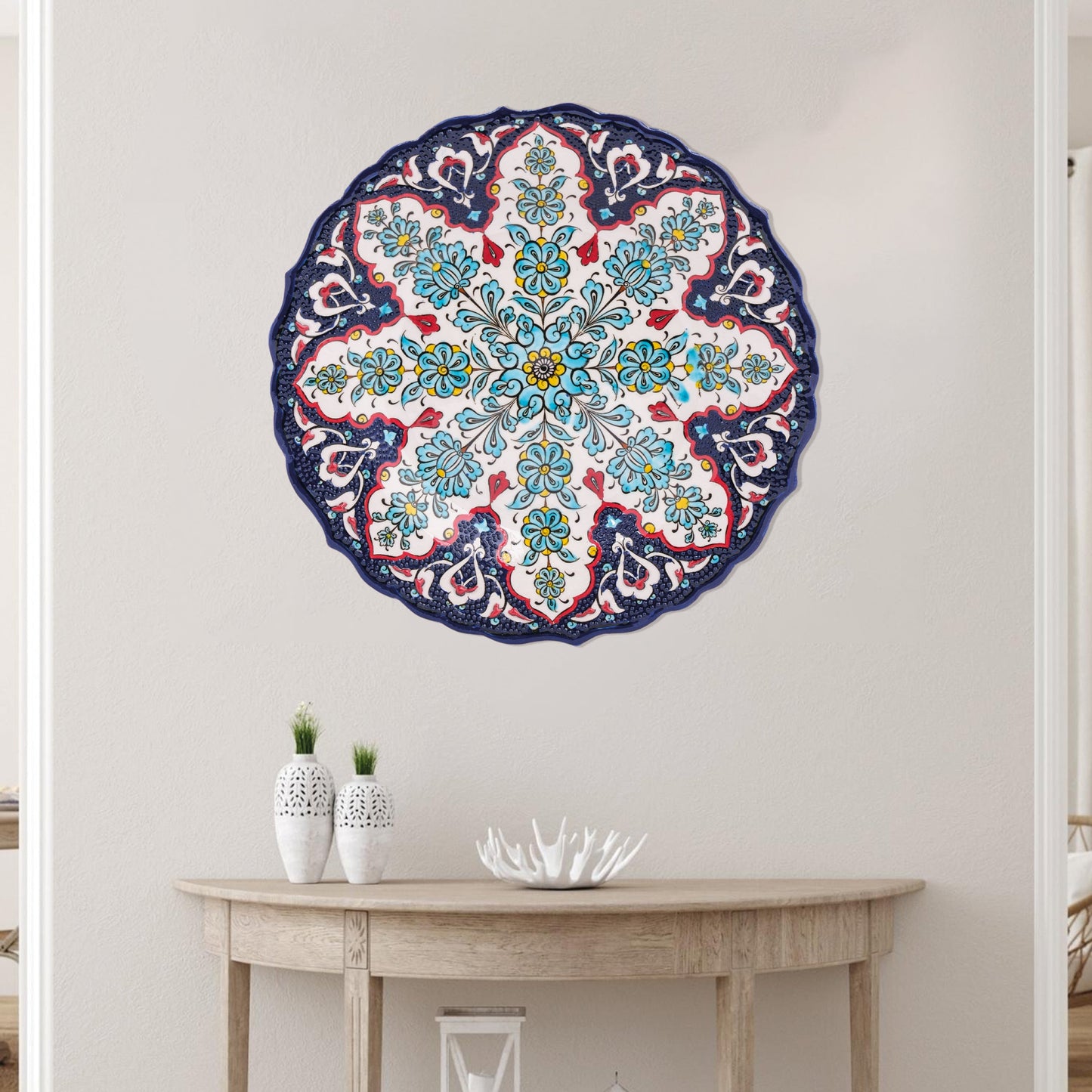 Ceramic Decorative Plate, Eternal Bloom Decorative Plate